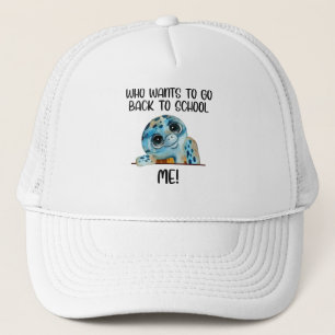 Casquette tortue qui veut retourner à l'école