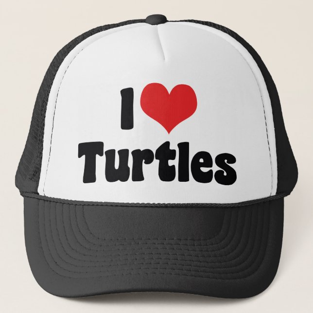 Casquette Tortues J'Aime Coeur (Devant)
