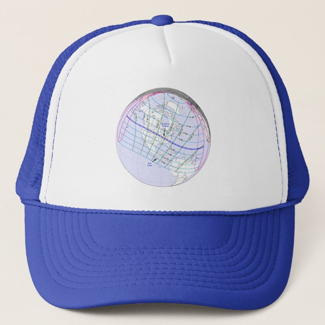 Casquette Total Solaire Eclipse 2017 Global Path (Devant)