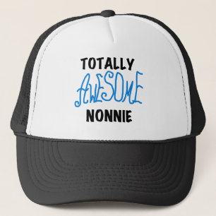 Casquette Totalement génial Nonnie Blue Text Tshirts et cade