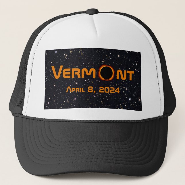 Casquette Totalement Vermont 2024 Solar Eclipse (Devant)