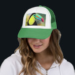 Casquette Toucan Bird Trucker Hat Toco<br><div class="desc">Exotic Tropical Toco Toucan Bird - Painting Migned Watercolor Beautiful Colorful</div>