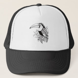 Casquette Toucan Wild Animal Nature Illustration Art tatouag