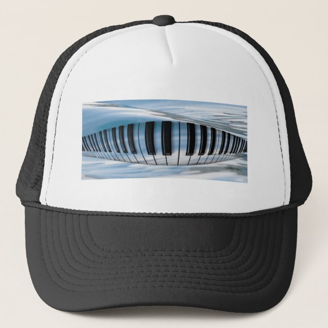 Casquette Touches de piano flottantes (Devant)