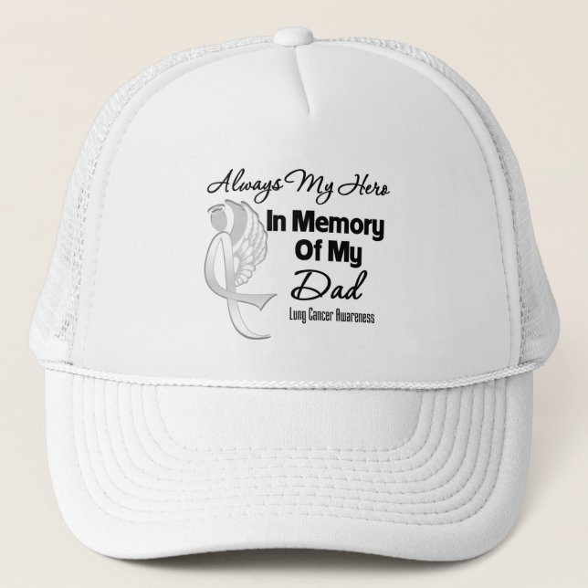 Casquette Toujours Mon Héros En Mémoire Papa - Cancer Du Pou (Devant)