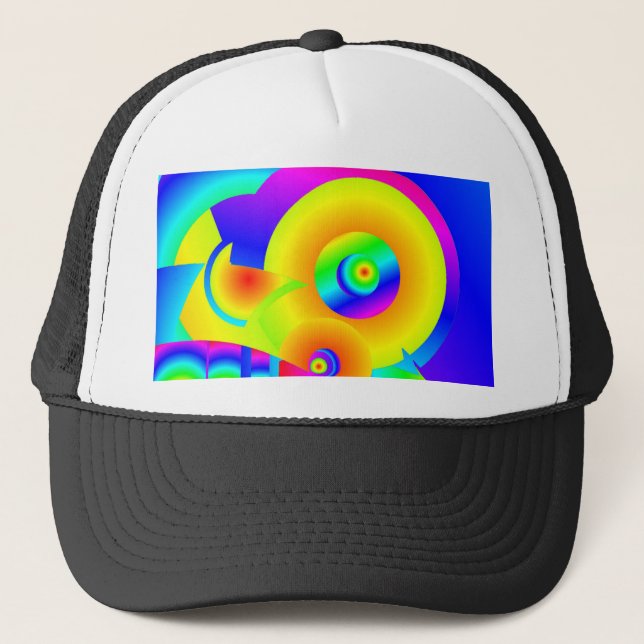 Casquette Tournesols abstraits (Devant)