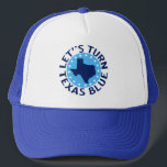 Casquette Tournons le Texas Blue Vote Democrat Political<br><div class="desc">Tourne le Texas en bleu et retournons le sénat aux élections de 2020. Votez franchement démocrate et assurez-vous que Biden gagne pour le parti démocratique.</div>