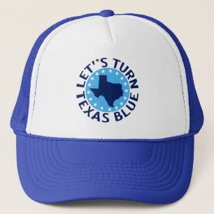 Casquette Tournons le Texas Blue Vote Democrat Political