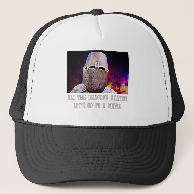 Casquette Tous les dragons battus allons voir un film (Devant)