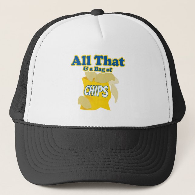Casquette Tout ça et un sac de chips (Devant)
