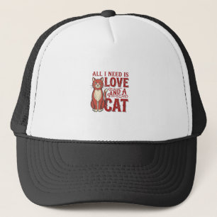 Casquette Tout ce dont j'ai besoin est l'amour et un chat Vi