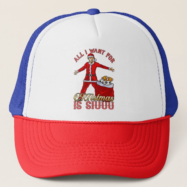 Casquette Tout Ce Que Je Veux Pour Noël C'Est Un Sweatshirt  (Devant)