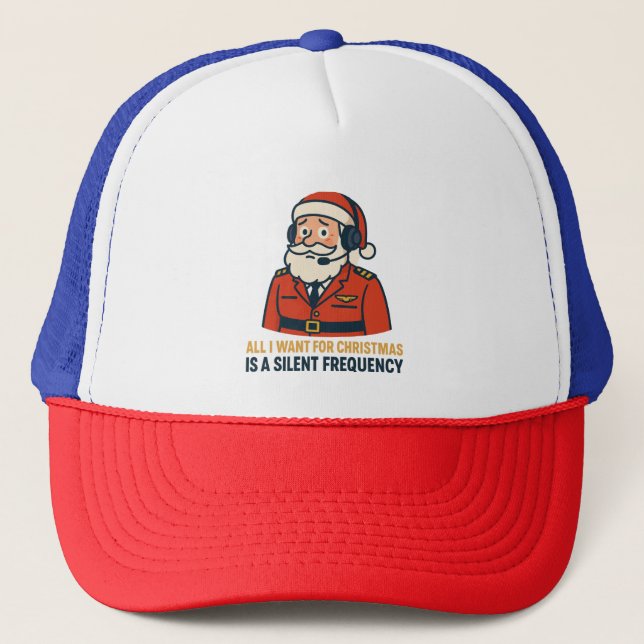 Casquette Tout ce que je veux pour Noël est une fréquence cl (Devant)