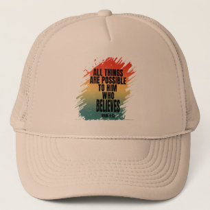 CASQUETTE TOUT EST POSSIBLE À CELUI QUI CROIT