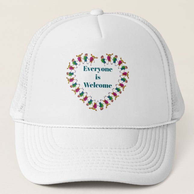 Casquette Tout le monde est Welcome Trucker Hat (Devant)