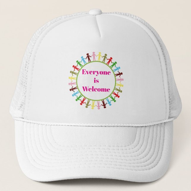Casquette Tout le monde est Welcome Trucker Hat (Devant)
