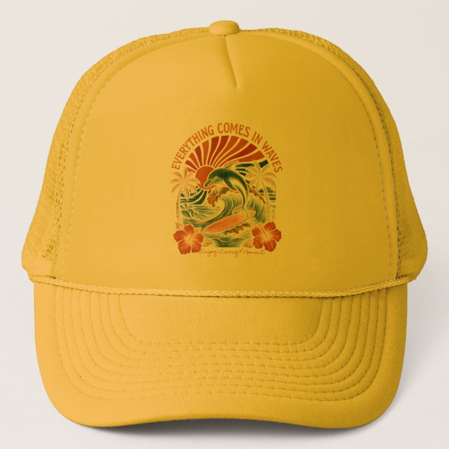 Casquette Tout Vient En Vagues Rétro (Devant)