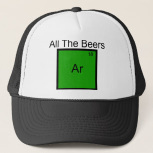 Casquette Toutes Les Bières Argon Élément T-Shirt Pun