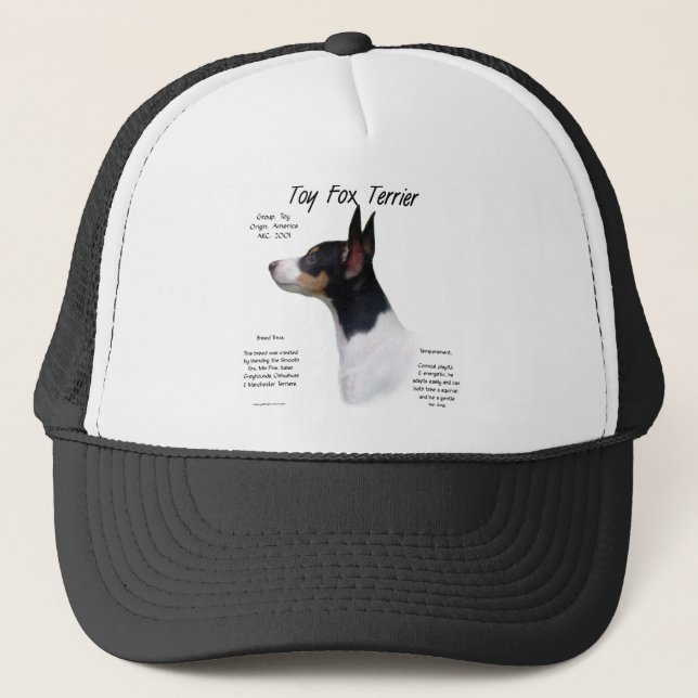 Casquette Toy Fox Terrier Histoire Conception (Devant)