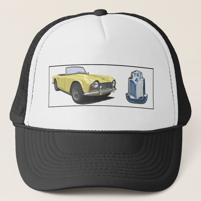 Casquette TR4 jaune (Devant)