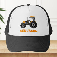 Tracteur agricole jaune pour enfants
