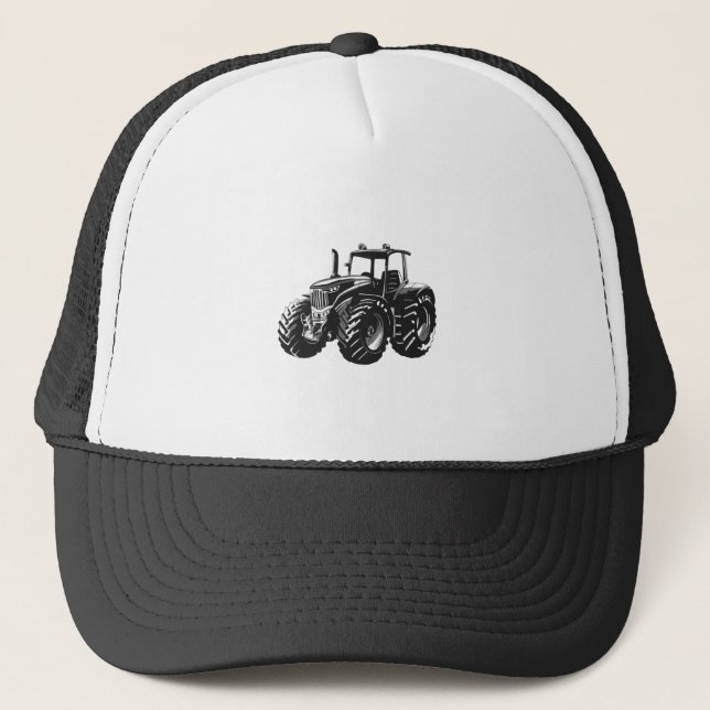 Casquette Tracteur agricole Parfait Conception de la machine (Devant)