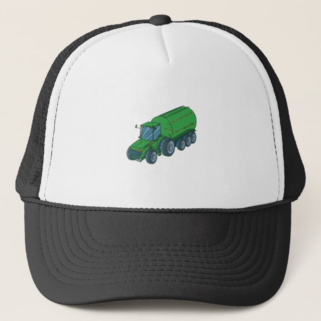 Casquette Tracteur agricole vert (Devant)