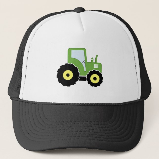 Casquette Tracteur vert de jouet (Devant)