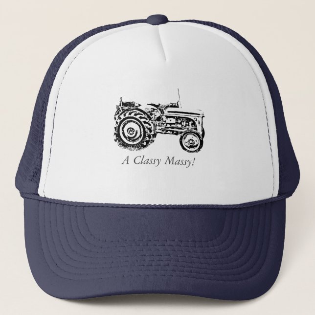 Casquette tracteur vintage Gray massey fergison (Devant)