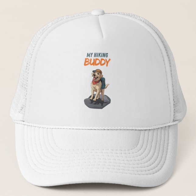 Casquette Trail Buddy – Hiking Labrador Adventure (Devant)