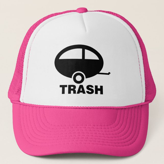 Casquette Trailer Trash ~ RV Travel Camping (Devant)