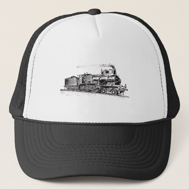 Casquette Train 03 - Noir (Devant)