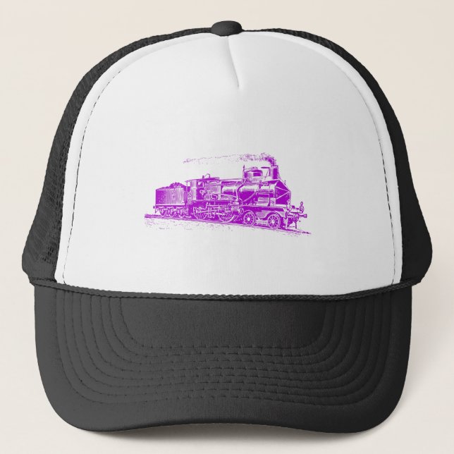 Casquette Train 03 - Violet (Devant)