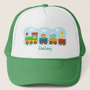 Casquette Train de transport d'animaux mignons colorés