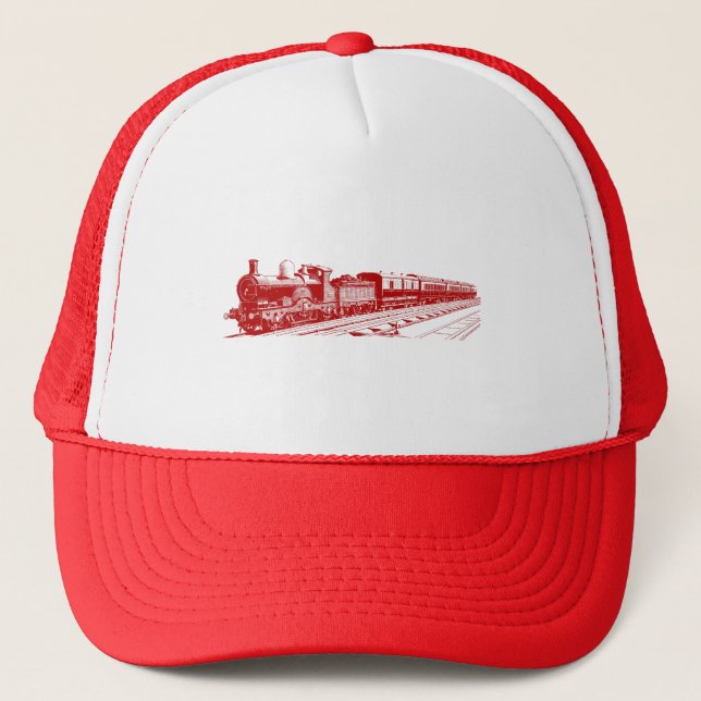 Casquette Train vintage - Ruby Red (Devant)
