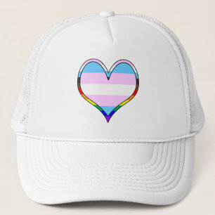 Casquette Trans Pride Heart Trucker Hat