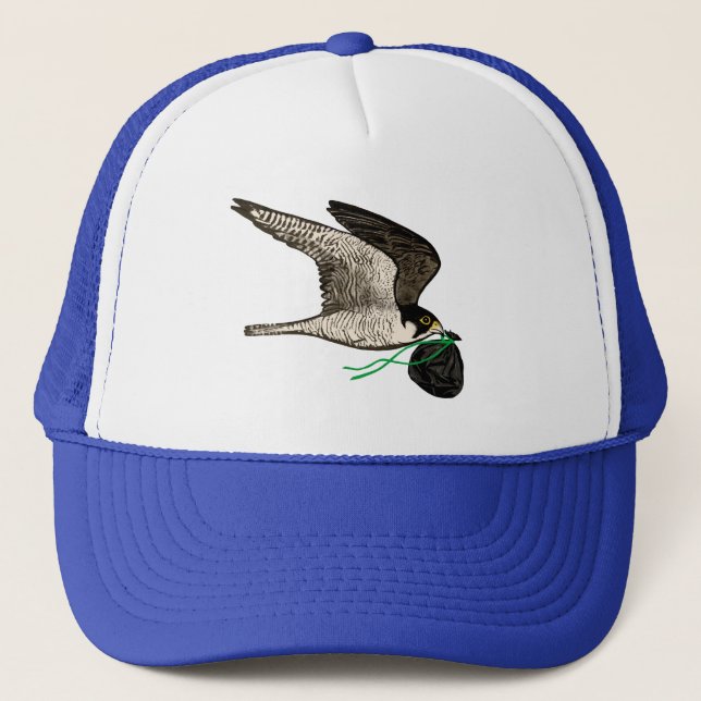 Casquette Trash Falcons Chat de camion officiel - Bleu clair (Devant)