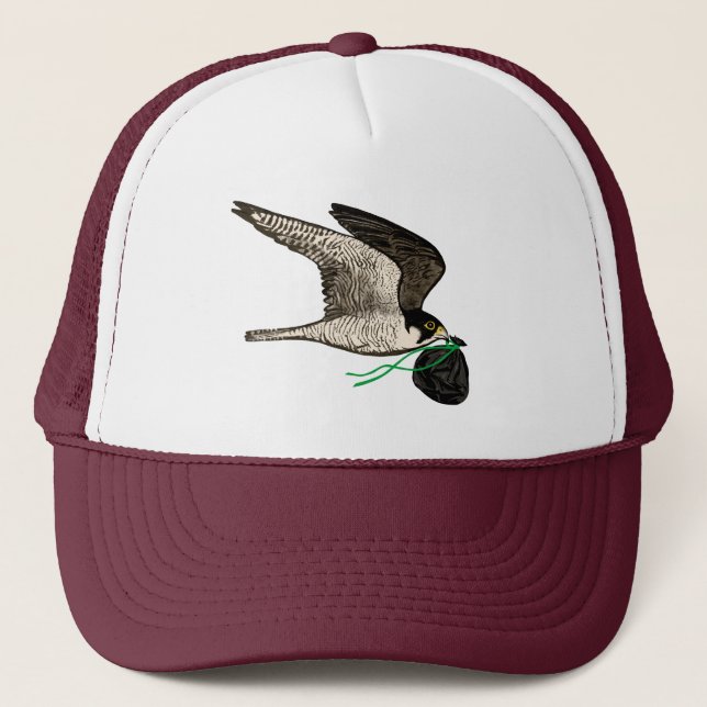 Casquette Trash Falcons Trucker officiel Chapeau - Maroon (Devant)