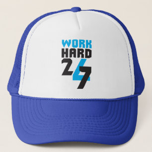 Casquette Travailler dur 24/7 - de motivation