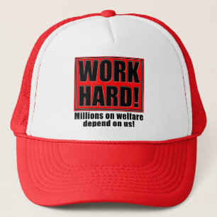 Casquette Travailler dur pour le bien-être Funny Ball Casque