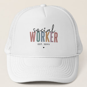 Casquette Travailleur social sur mesure Cadeaux de graduatio