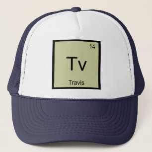 Casquette Travis Nom Chimie Élément Tableau périodique