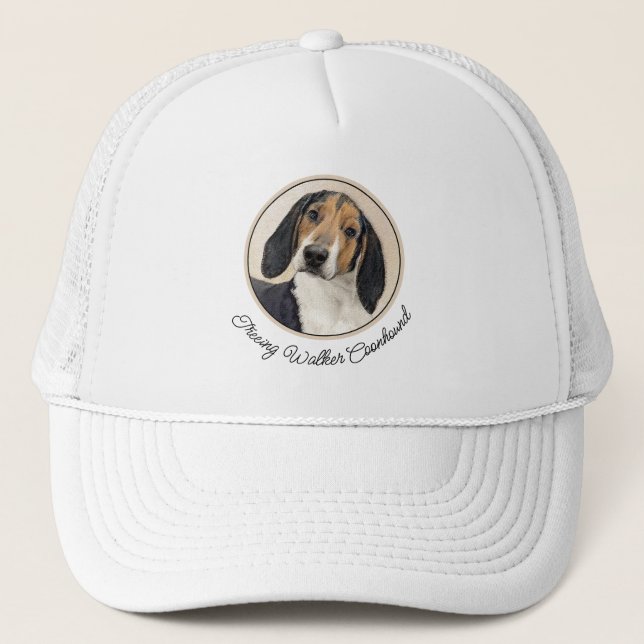 Casquette Treeing Walker Coonhound Peinture - Art original (Devant)