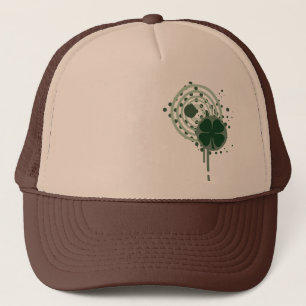 Casquette trèfle à quatre feuilles : bulles hypnotiques :