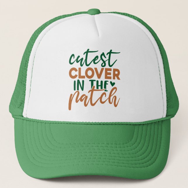 Casquette Trèfle le plus mignon de la parcelle St Patrick's- (Devant)