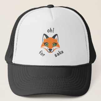 Casquette Trendy Oh ! Pour Fox Sake phrase Emoji Cartoon