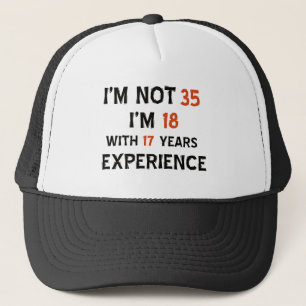 Casquette trentes-cinquième conceptions d'anniversaire