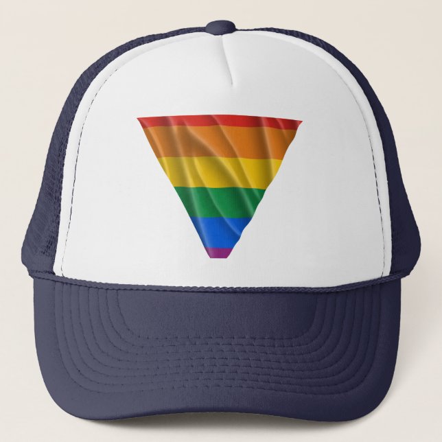 CASQUETTE TRIANGLE 1 DE GAY PRIDE (Devant)