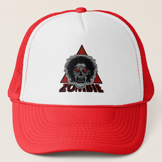 Casquette Triangle des yeux rouges ZOMBIE (Devant)