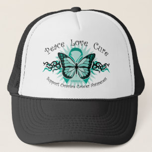 Casquette Tribal de papillon de Cancer ovarien